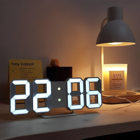 Modern Design 3D LED Digital Clock: Multi-Functional