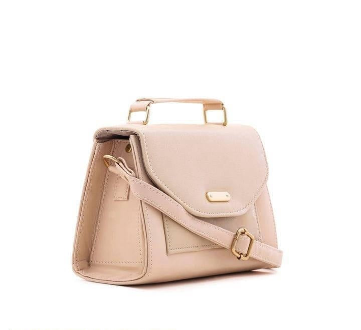 Stylish Bag With  Long Strap : Mustard/Beige/Maroon