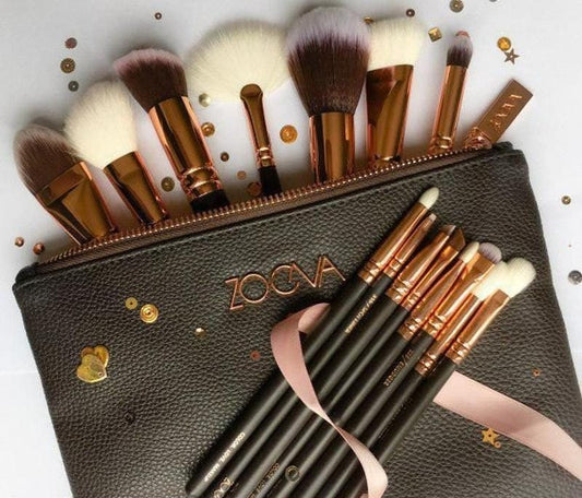 ZOEVA 15 Pcs Makeup Brushes With Pouch