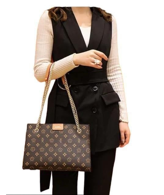 LV Pattern Women's Shoulder Bag : Brown