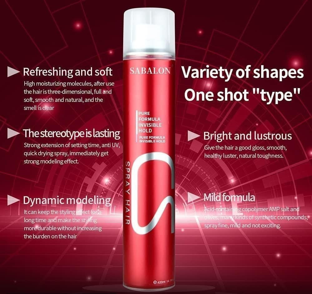 Sabalon: Hair Spray - Long Lasting For Men & Women