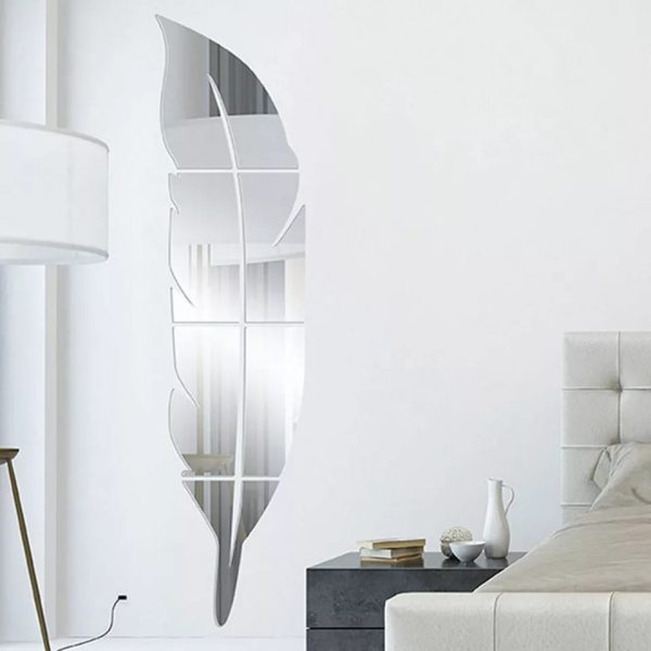 Acrylic Leaf Mirror Wall Decor Sticker