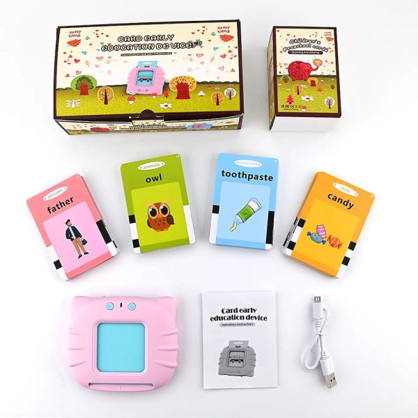 Montessori Audible Flash Cards: Early Learning English Machine