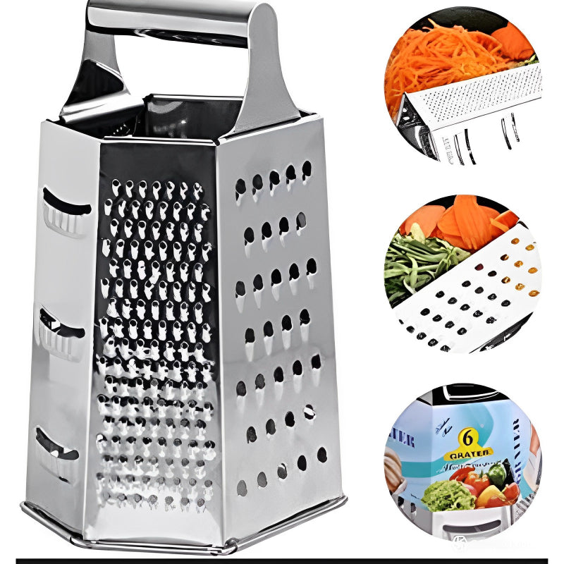 GreenGrate: Eco-Friendly 6-Sided Stainless Steel Grater