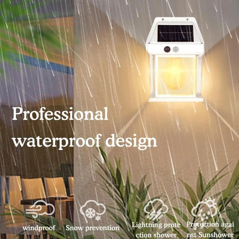 BK-888 Solar Wall Lamp: Motion Sensor with 3 Light Levels