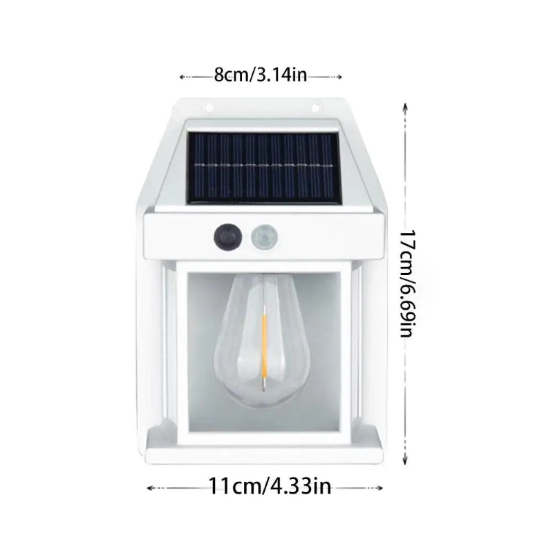 BK-888 Solar Wall Lamp: Motion Sensor with 3 Light Levels