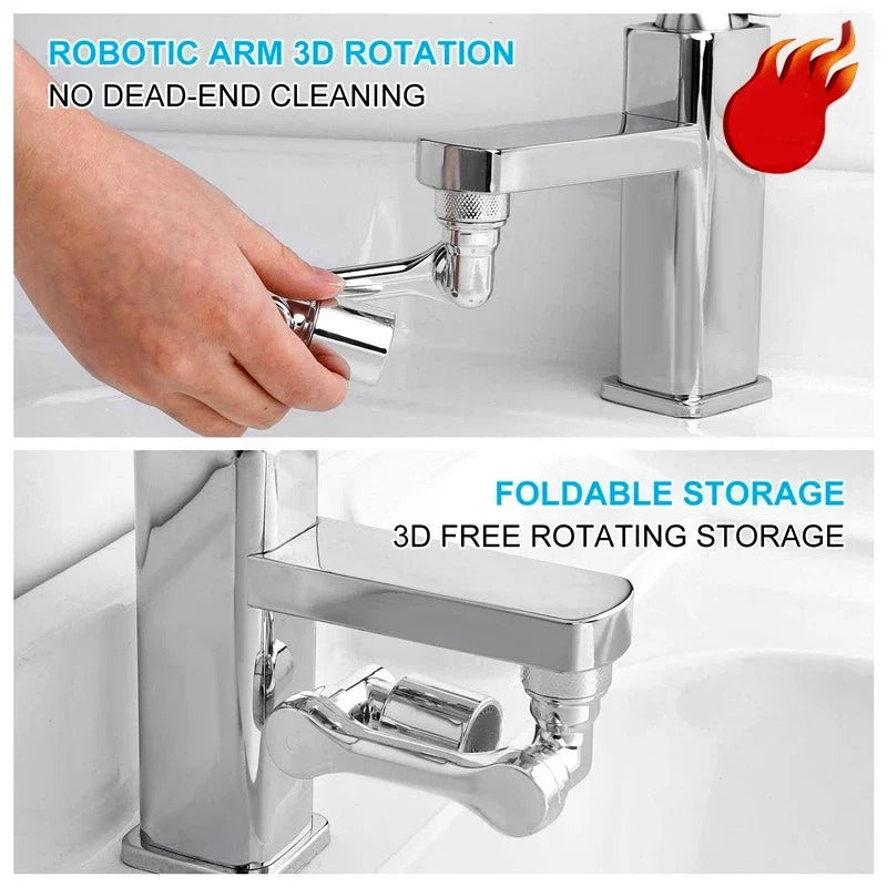 SplashGuard Faucet Extender: 1080° Rotation with Filter