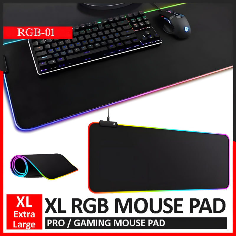 NanoGlow: Compact RGB Gaming Mousepad