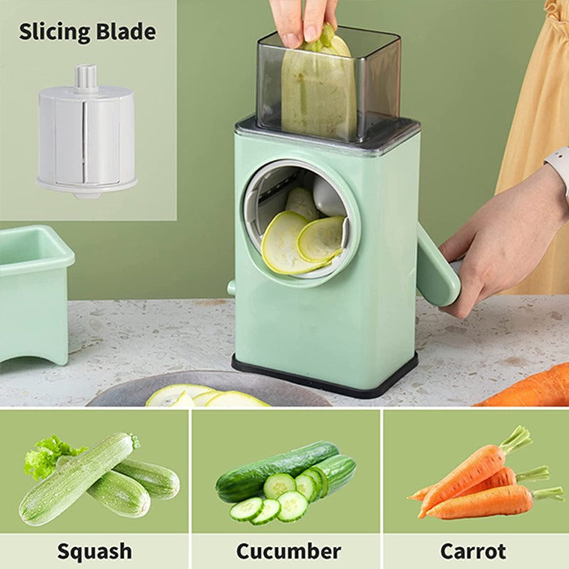 Multi-Function Kitchen Cutter: 3-in-1 Vegetable Slicer & Cheese Grater