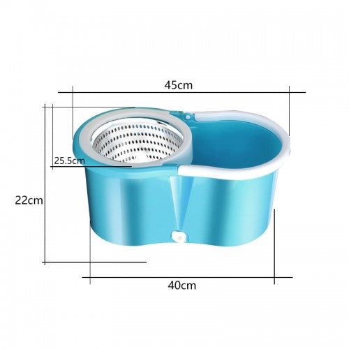 360° Spin Mop Set: Portable Stainless Steel Bucket