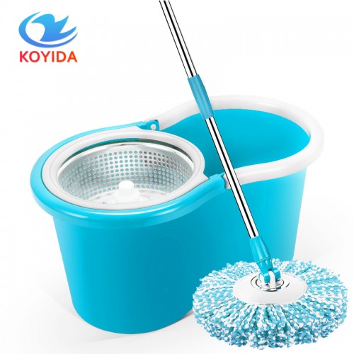 360° Spin Mop Set: Portable Stainless Steel Bucket