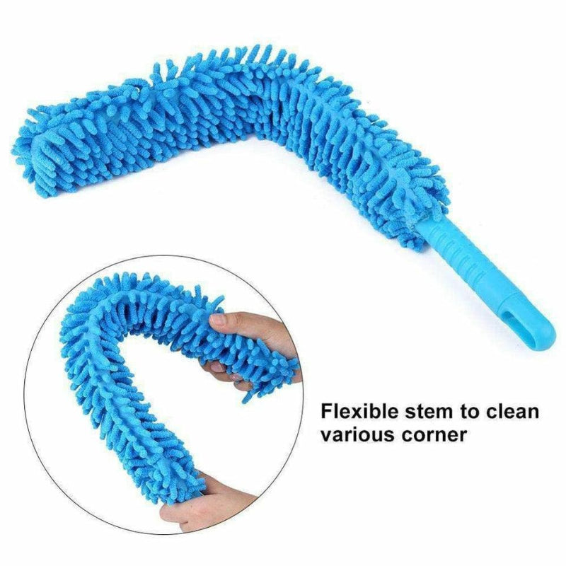 Telescopic Stainless Steel Handle Microfiber Duster: Multi-Functional & Flexible