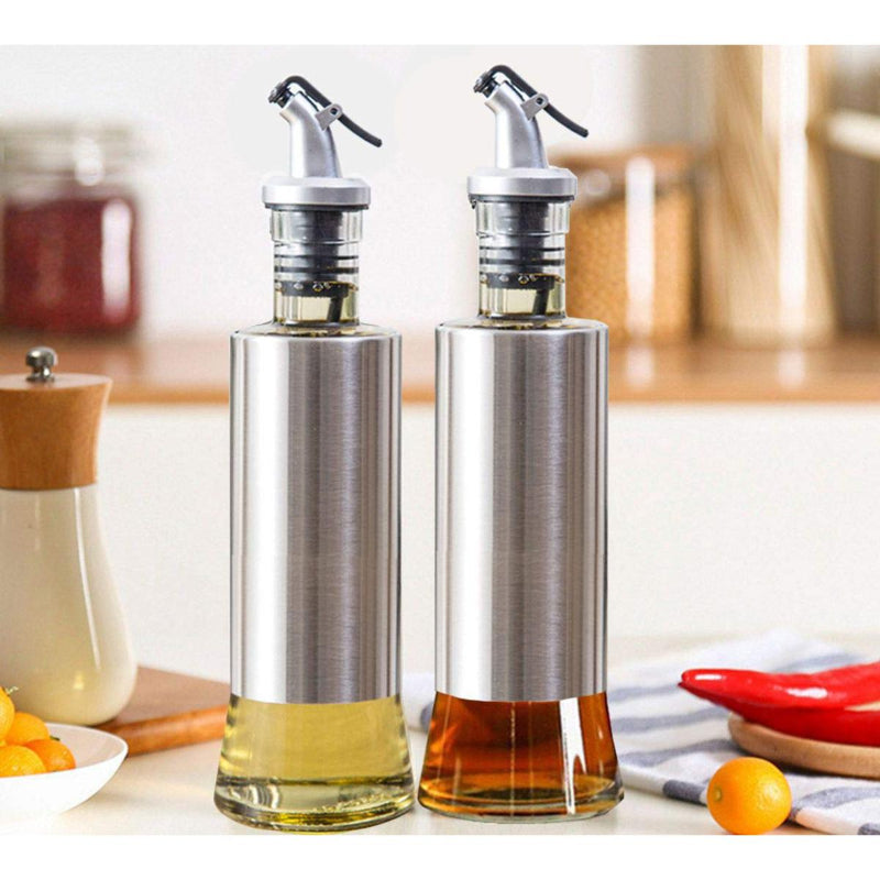 500ml Stainless Steel Glass Oil Bottle - Smart Design, Quality Material