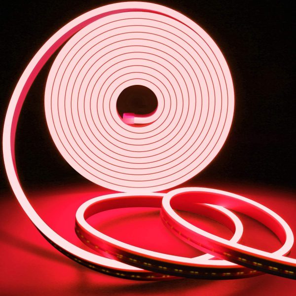 Flexible Waterproof Neon Light: Illuminate Your Space in Pure Red Glory