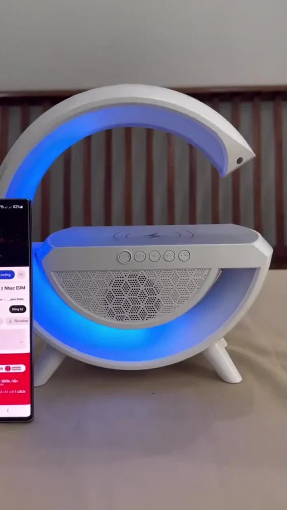 G-Shaped RGB Light Lamp: Wireless Charger