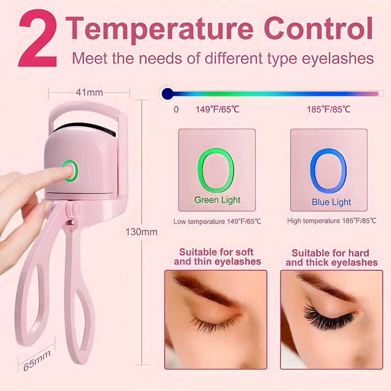 Mini Electric Eyelash Curler: Quick & Long-Lasting Curling