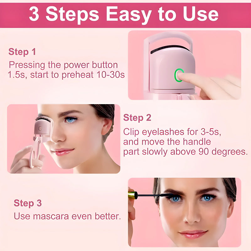 Mini Electric Eyelash Curler: Quick & Long-Lasting Curling