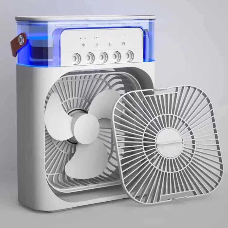 4-in-1 Portable Humidifier & USB Fan: Cool Breeze + Night Light