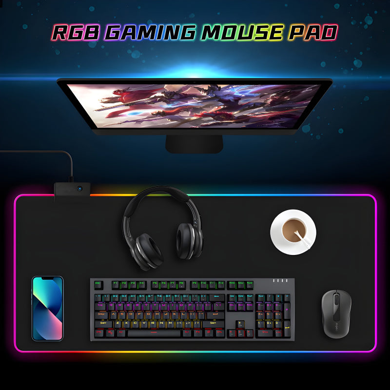 NanoGlow: Compact RGB Gaming Mousepad