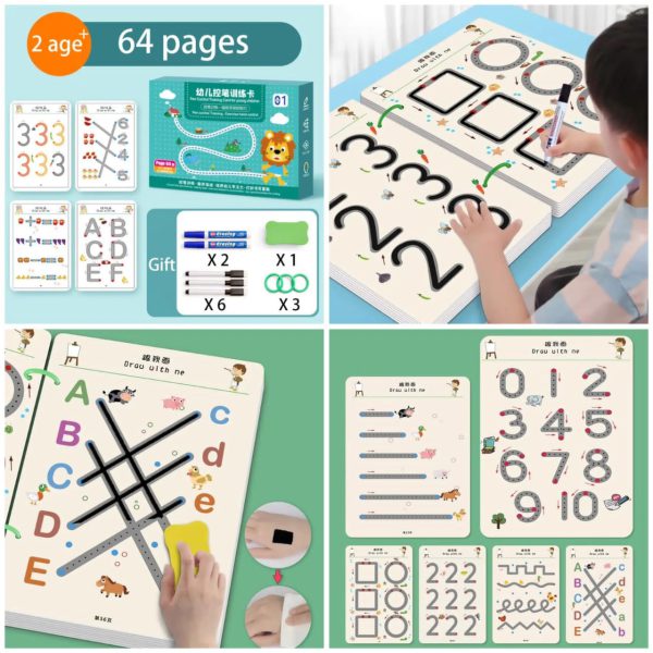 Tracify: Interactive Tracing Book for Kids (64 Pages)