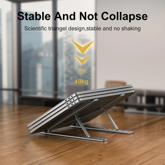 Portable Aluminum Laptop Stand - 7 Adjustable Heights