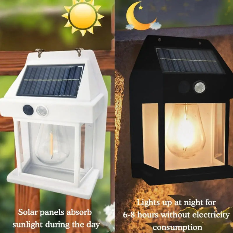 BK-888 Solar Wall Lamp: Motion Sensor with 3 Light Levels