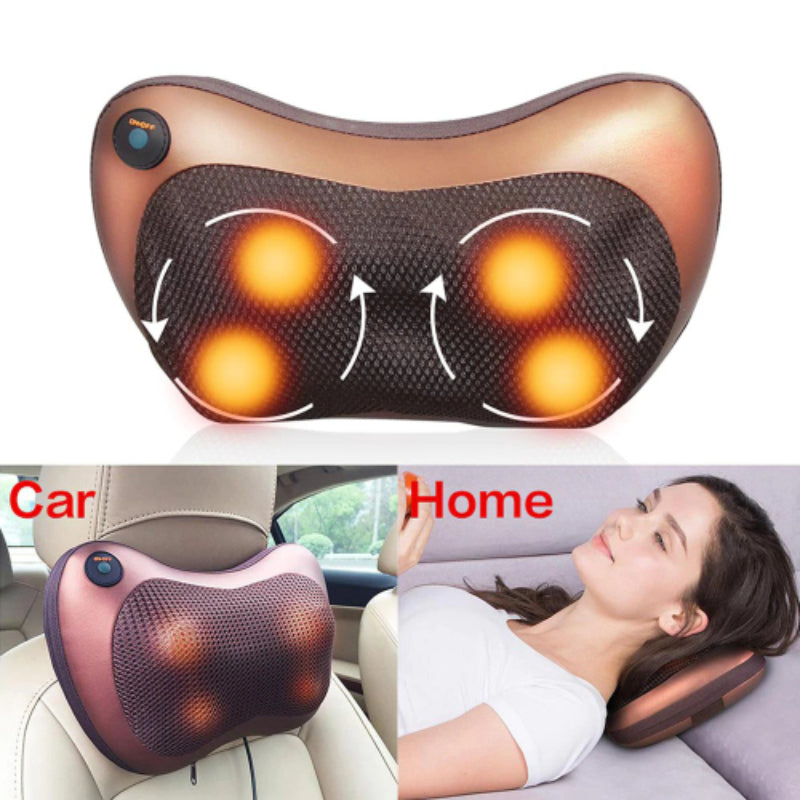 Multi-Function Electric Massage Pillow: Deep-Kneading with Heat