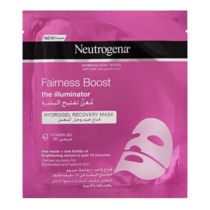 Neutrogena Fairness Boost Hydrogel Recovery Mask: Reveal Radiant Skin