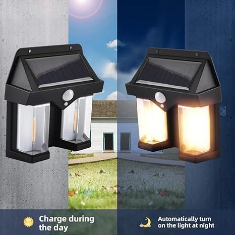 Outdoor Solar Wall Lamp: Tungsten Induction Garden Light