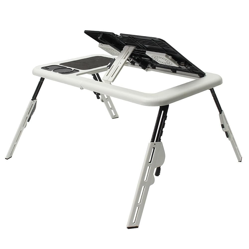 LapMate: Folding Laptop Desk with USB Fans & Mouse Pad