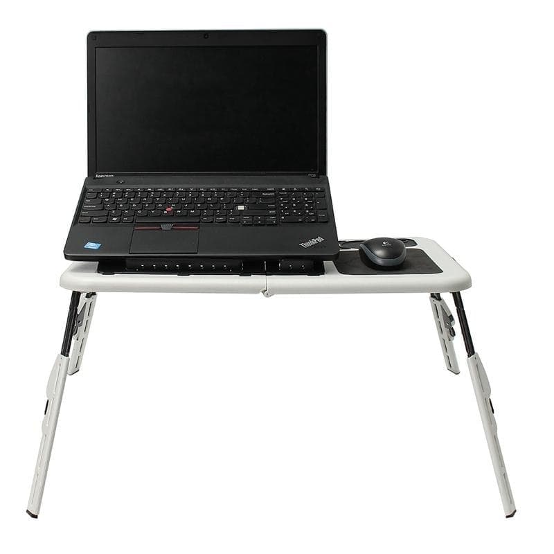 LapMate: Folding Laptop Desk with USB Fans & Mouse Pad