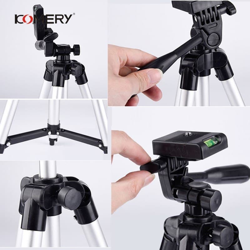 Portable Professional Aluminum Tripod: Phone Holder Included