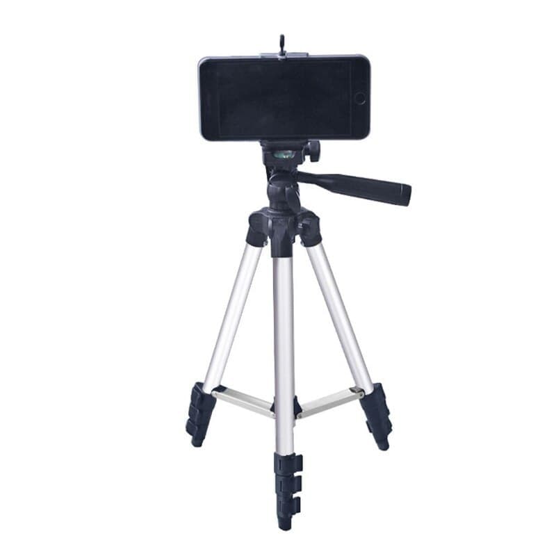 Portable Professional Aluminum Tripod: Phone Holder Included