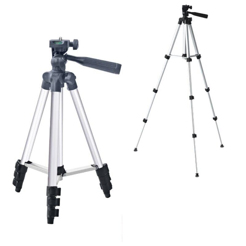 Portable Professional Aluminum Tripod: Phone Holder Included