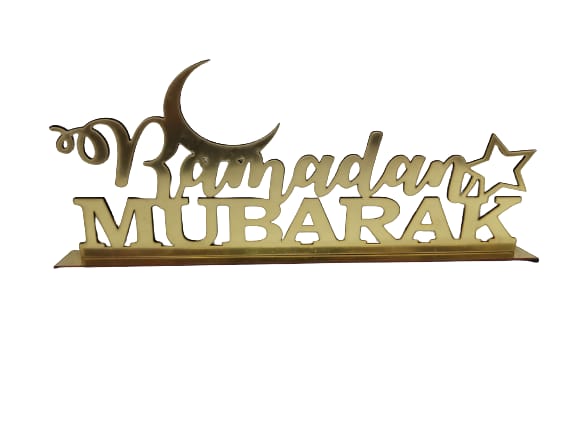 Ramadan Mubarak Decorations: MDF, Acrylic Material