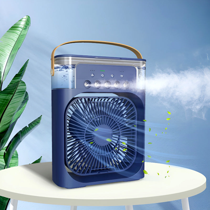 4-in-1 Portable Humidifier & USB Fan: Cool Breeze + Night Light