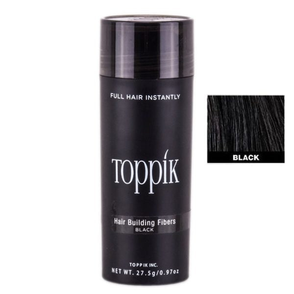 Toppik Pack of 3: Fiber 27.5gm, Hair Comb, Applicator - Black/Dark Brown